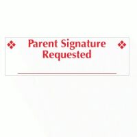 "Parent Signature Requested" Self Inking Stamp