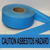 Caution Asbestos Hazard Tape (Fluorescent Blue)  