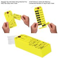 Yellow Bag Identification Tags, Manifold Construction with 8 Labels