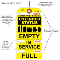Cylinder Status Perforated Tags