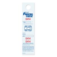 Parking & Claim Check Tags, White, 2 1/2" x 10 1/2"