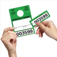 Paper Parking Permit Hang Tags - Available In Different Colors