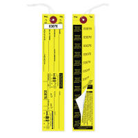Yellow Bag Identification Tags, Manifold Construction with 12 Labels