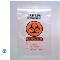 "BIOHAZARD" Reclosable Specimen Bag