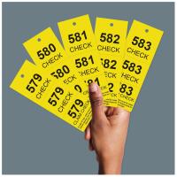 Coat Check Tags