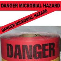 Danger Microbial Hazard Do Not Enter, Fi. Red
