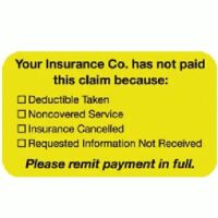 Insurance Patient Responsibility Labels