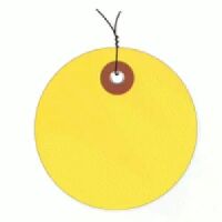 Plastic Circle Tags - Pre-Wired