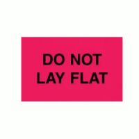 "DO NOT LAY FLAT" Label 