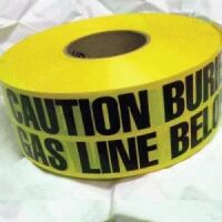 Caution Buried Gas Line Below - Yellow  