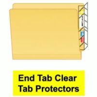 File Folder End Tab Protectors