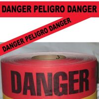 Danger Peligro Danger Tape, Fl. Red