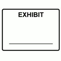 Legal Exhibit Labels