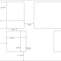 Up to 6 3/4" x 4 3/4"