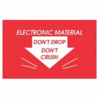 ELECTRONIC MATERIAL DON'T DROP DON'T CRUSH,Label 