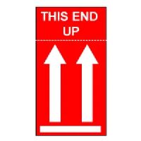 "This End Up" Arrow Label