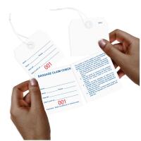 Baggage Claim Check Tags-In English