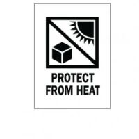 "PROTECT FROM HEAT" Label 