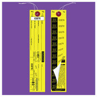 Yellow Bag Identification Tags, Manifold Construction with 12 Labels