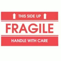 "THIS SIDE UP, FRAGILE HANDLE WITH CARE" Label   