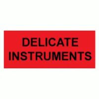 "Delicate Instruments" Label, 2" x 3" 