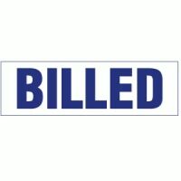 "BILLED" Self Inking Rubber Stamp