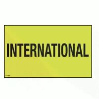 "INTERNATIONAL" Label 