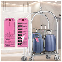 Pink Bag Identification Tags, Manifold Construction with 8 Labels