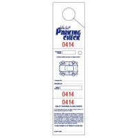 Parking & Claim Check Tags, White, 2 1/2" x 10 1/2"
