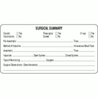 Surgical Summary Labels