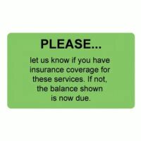 Insurance Patient Responsibility Labels