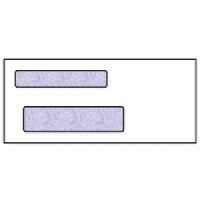 3 3/4" x 8 3/4" Double Window Envelopes  (SS)
