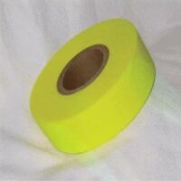 Flagging Tape Fluorescent Yellow Color, Vinyl