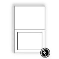 Ultra-White Announcement Longfold Panel Card