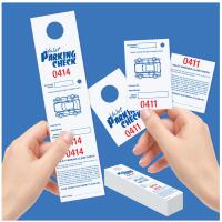 Parking & Claim Check Tags, White, 2 1/2\