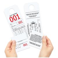 Parking & Claim Check Tags, White, 9 1/2\