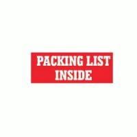"Packing List Inside" Label 