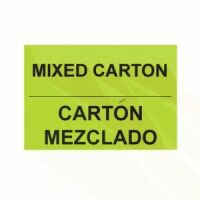 "MIXED CARTON" Bilingual Label 