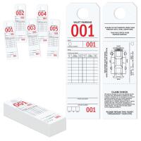 Parking & Claim Check Tags, White, 9 1/2\