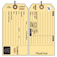 Repair & Receipt Tags with Wire Attached