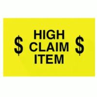 "$ High Claim Item $" Label 