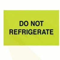 "DO NOT REFRIGERATE" Label 