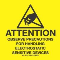"ATTENTION Static Sensitive Devices" Label 