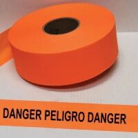 Danger Peligro Danger Tape, Fl. Orange 