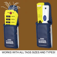 Brown Colored Tag Holder