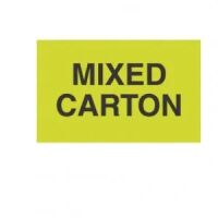 "MIXED CARTON" Label   
