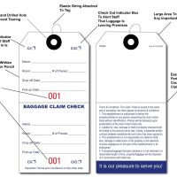 Baggage Claim Check Tags-In English Deluxe Edition