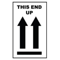 "This End Up" Arrow Label