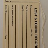 Lost and Found Property Tags