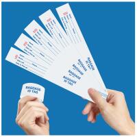 Bag Identification Tags with Transfer Tape